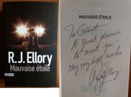 C1 R. J. ELLORY - MAUVAISE ETOILE Envoi DEDICACE Signed EO GRAND FORMAT - Autres & Non Classés