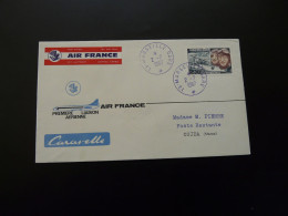 Lettre Premier Vol First Flight Cover Paris Oujda (Maroc) Caravelle Air France 1967 - Premiers Vols