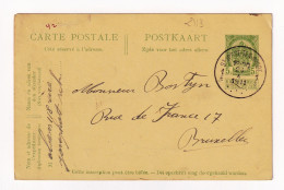 Entier Postal 1911 Saint-Josse-ten-Noode Belgique Sint-Joost-ten-Node Poêle Émaillé - Cartes Postales 1909-1934