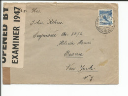 Suisse, Lettre Censure, St Gallen - Bronx, New York (21.7.1941) - Postmark Collection