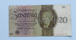Germany 20 Reicshmark 1924 Original - 20 Mark