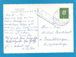 POSTKARTE MIT LANDPOSTSTEMPEL "MAULOFF ÜBER USINGEN". - Covers & Documents