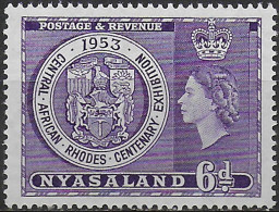 1953 Nyasaland Rhodes Centenary 1v. MNH SG N. 171 - Autres & Non Classés
