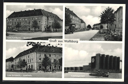 AK Wolfsburg / Volkswagenstadt, Volkswagenwerk, Ecke Schillerstrasse Und Goethestrasse  - Wolfsburg