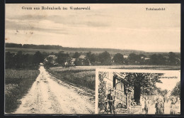 AK Rodenbach Im Westerwald, Totalansicht Mit Feldweg, Strassenpartie  - Other & Unclassified