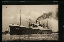 AK Dampfer Albert Ballin Der Hamburg-Amerika Linie  - Steamers
