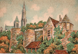 60-Senlis-Le Château D'Henri IV Et La Cathédrale- éditeur : M. Barré & J. Dayez - Illustrateur : Barday - 1947-1951 - Senlis