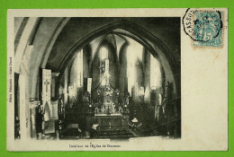 AUDE / DOUZENS / INTERIEUR DE L'EGLISE  .... Carte écrite En 1907 - Sonstige & Ohne Zuordnung