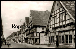 ÄLTERE POSTKARTE HESSISCH-OLDENDORF LANGESTRASSE HOTEL STADT KASSEL WESER PILS Niedersachsen Ansichtskarte Postcard - Hessisch-Oldendorf