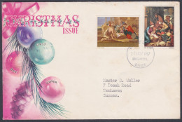 GB Great Britain 1967 Private FDC Christmas, Christianity, Christian, Painting, Religious Art, Nativity, First Day Cover - Covers & Documents