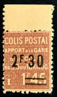 1938 FRANCE N 147 -COLIS POSTAL APPORT À LA GARE AVEC SURCHARGE - NEUF** - Ungebraucht
