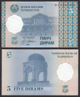Tadschikistan - Tajikistan 5 Diram 1999 Pick 11a UNC (1)    (30861 - Other - Asia
