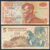 NEUSEELAND - NEW ZEALAND 5 Dollars Pick 177a F/VF    (31902 - Otros & Sin Clasificación