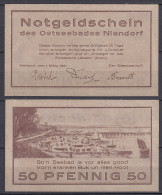 Niendorf 50 Pfennig NOTGELD Gutschein 1921   (32313 - Autres & Non Classés