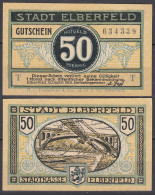 ELBERFELD (Wuppertal) 50 Pfennig 1919 Notgeld Gutschein    (32311 - Autres & Non Classés
