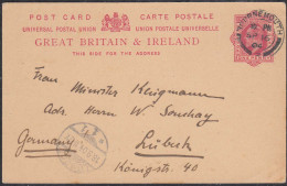 Grossbritannien - Great Britain UK 1904 Postkarte Postal Stationery 1 P.  (65339 - Autres & Non Classés