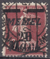 Memel 1922 Mi.109 Freimarke Mit Aufdruck 20 M. Auf 20 C. Gestempelt Used  (70592 - Memel (Klaïpeda) 1923