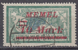 Memel 1922 Mi.113 Freimarke Mit Aufdruck 10 M. Auf 45 C. Gestempelt Used  (70594 - Memel (Klaïpeda) 1923