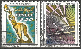 Italien 1991, MiNr. 2188 - 2189; Künstlerisches Und Kulturelles Erbe In Italien, Alb. 05 - 1991-00: Gebraucht