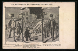 Künstler-AK Hamburg-Altona, Zapfenstreich 1904, Spritzenmann  - Other & Unclassified