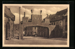 AK Penig, Heimatfest 16.-18. Juli 1927, Altes Stadttor  - Penig
