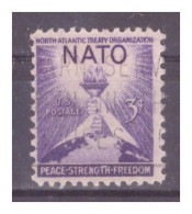 USA - 1952 - 3° Anniversario  Della Firma Del Patto Atlantico - Used Stamps
