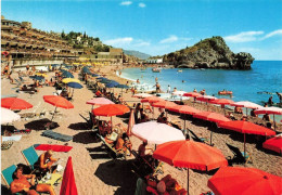 ITALIE - Taormina - Mazzaro - La Spiaggia - Animé - Vacances - Coup De Soleil - Plage Et Parasol - Carte Postale - Autres & Non Classés