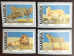 Namibia 1998 Large Wild Cats Animals MNH - Raubkatzen