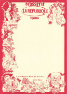 PUBLICITE - Brasserie De La République - 3 Rue Du Général De Gaulle - Thann - Carte Postale Ancienne - Publicité