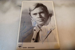 Autographed Signed Postal Card Photo Picture Entertainment Music Musicians Artist Famous People Vintage SVEN JENSSEN - Musik Und Musikanten