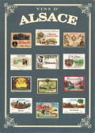 PUBLICITE - Vins D'Alsace - Différents Affiches - Carte Postale Ancienne - Advertising