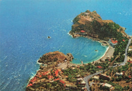ITALIE - Messina -  Taormina Dall' Aereo - Isola Bella - Sicilia Folklore - Piazza Duomo - Carte Postale Ancienne - Messina
