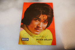 Autographed Signed Postal Card Photo Picture Entertainment Music Musicians Artist Famous People Vintage PETER ORLOFF - Musik Und Musikanten