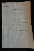 Promotion Grade Lieutenant De Vaisseau En 1889 Par Ministère Marine Et Colonies état Major Autographe Vice Amiral  ExtA - Diplômes & Bulletins Scolaires