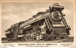 NÂ°11172 Z -cpa Canadian National Railways "Northern Type -locomotive- - Trenes