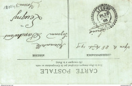 NÂ°11004 Z -cachet Double Cercle PointillÃ© -Leugny Yonne -1905- - Manual Postmarks