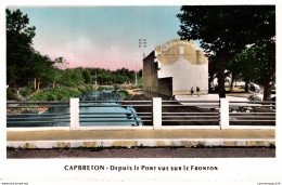 NÂ°10720 Z -cpsm Capbreton -depuis Le Pont Vue Sur Le Fronton- - Capbreton