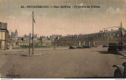 NÂ°10690 Z -cpa Fontainebleau -place SolfÃ©rino- - Fontainebleau