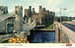 NÂ°11760 Z -cpsm Conwy Castle And Two Bridges - Other & Unclassified