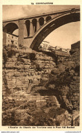 NÂ°12393 Z -cpa Constantine -l'escalier Du Chemin Des Toursites Ous Le Pont Sidi Rached- - Constantine