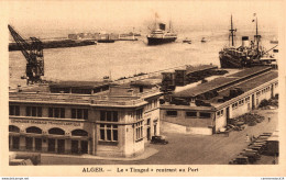 NÂ°12404 Z -cpa Alger -le "Timgad" Rentrant Au Port- - Alger
