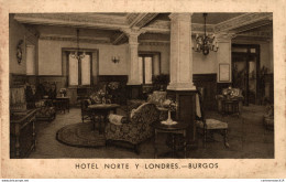NÂ°12382 Z -cpa Burgos -hotel Norte Y Londres- - Burgos