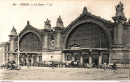 NÂ°12272 Z -cpa Tours -la Gare- - Stations Without Trains
