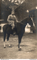 NÂ°13234 Z -carte Photo Soldat Sur Magnifique Cheval - Pferde