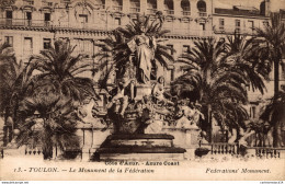 NÂ°13155 Z -cpa Toulon -le Monument De La FÃ©dÃ©ration- - Toulon