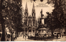 NÂ°13154 Z -cpa Marseille -monument Des Mobiles Et L'Ã©glise St Vincent De Paul- - Monuments