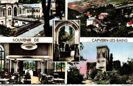 NÂ°13010 Z -cpsm Souvenir De Capvern Les Bains -multivues- - Gruss Aus.../ Grüsse Aus...