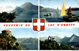 NÂ°12592 Z -cpsm Souvenir Du Lac D'Annecy - Souvenir De...