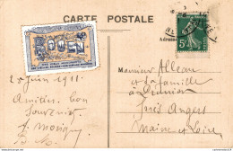 NÂ°13782 Z -timbre La Ville MusÃ©e Rouen - Erinnophilie
