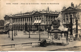 NÂ°13678 Z -cpa Paris -place De La Concorde -statue De Strasbourg- - Places, Squares